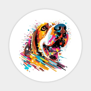 Basset Hound Dog Pet World Animal Lover Furry Friend Abstract Magnet